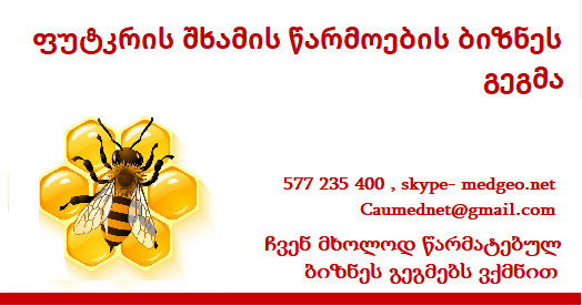ფუტკრის შხამი - წარმოების ბიზნეს გეგმის მომზადება 577 235 400